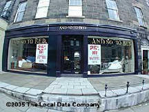 And So To Bed Store Front